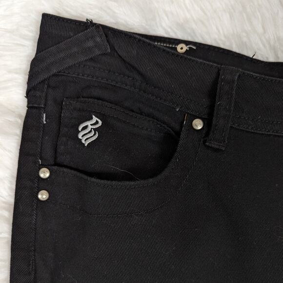 Y2K Vintage Rocawear Embellished Pockets Jeans Black Size 11 Roca Wear - Picture 7 of 12